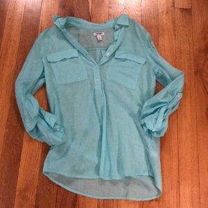 Old Navy size S half button up shirt